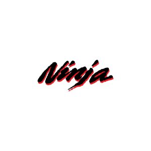 Ninja Kawasaki Old Style Logo Vector