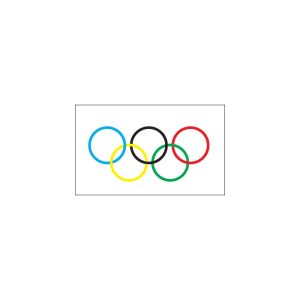 Olympic Flag Logo Vector