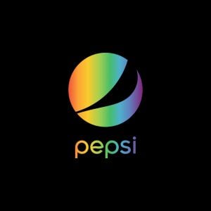Pepsi Pride Logo   Rainbow Colors