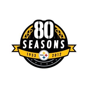 Pittsburgh Steelers 80 Seasons Logo Vector