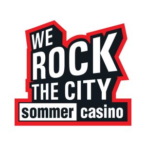 Red We Rock The City Logo Vector