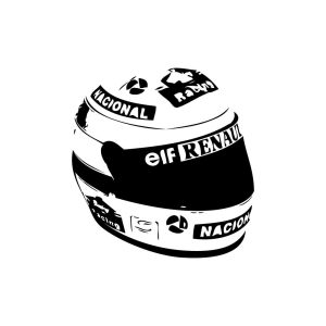 Senna Helmet Logo Vector