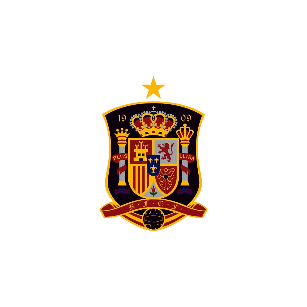 Yellow and black logo, Spain national football team FIFA World Cup Spain  national futsal team Italy national football team, football, team, shield  png | PNGEgg