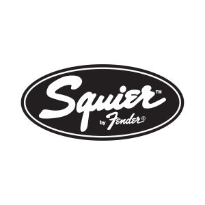 Squier by Fender White Logo Vector