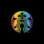 Starbucks Pride Logo   Rainbow Colors