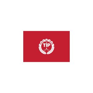 TİP Türkiye İşçi Partisi Flag Logo Vector