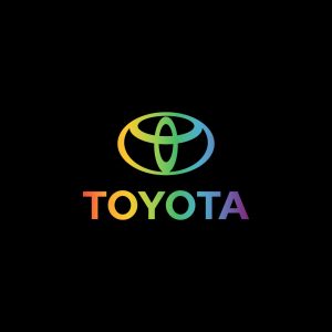 TOYOTA Pride Logo   Rainbow Colors