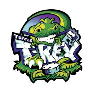 Tupelo T Rex Logo Vector