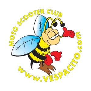 Vespacito moto scooter club Logo Vector