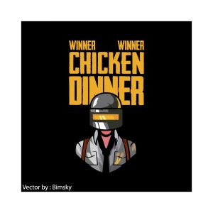 WINNER WINNER CHICKEN DINNER   PUBG Logo Vector