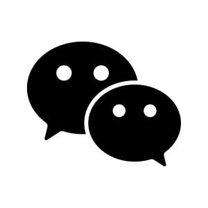 WeChat Black Logo Vector