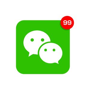 WeChat Notification Icon Vector