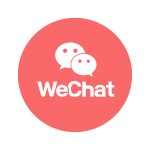 WeChat Pink Icon Vector