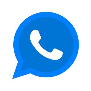 WhatsApp Blue Logo Vector