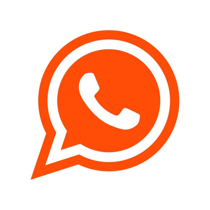 Whatsapp Orange Icon Vector Ai Png Svg Eps Free Download
