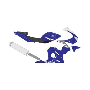 Yamaha R6 Skin Logo Vector