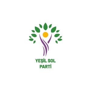 Yeşil Sol Parti Yatay Logo Vector