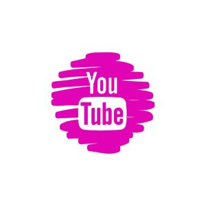 YouTube Cool Pink Logo Vector
