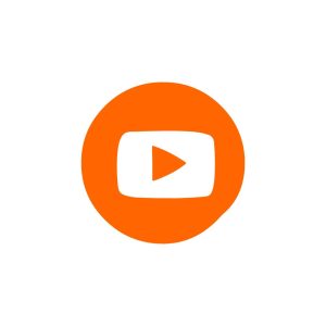 YouTube Orange Circle Logo Vector