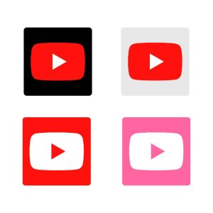 YouTube App Icons Vector