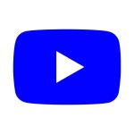 Youtube Blue icon Vector