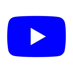 Youtube Blue icon Vector
