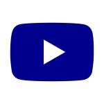 Youtube Darkblue icon Vector