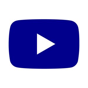 Youtube Darkblue icon Vector