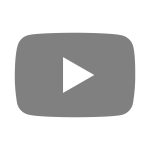 Youtube Gray or Gray icon Vector