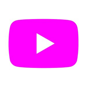 Youtube Magenta icon Vector