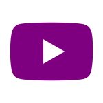 Youtube Purple icon Vector