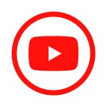 YouTube Round Icon Vector