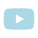 Youtube lightblue icon Vector