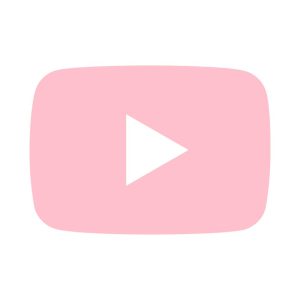 Youtube pink icon Vector