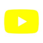 Youtube yellow icon Vector