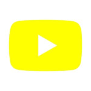 Youtube yellow icon Vector