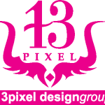 13 Pixel Logo Vector