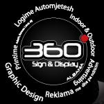 360 Signs&Display Logo Vector