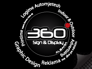 360 Signs&Display Logo Vector