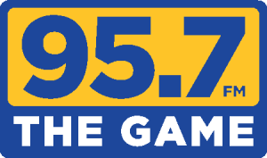 95.7 the Game Logo Vector