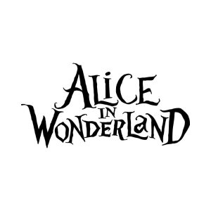 Alice in Wonderland Logo Vector