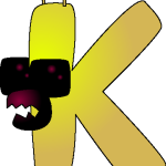 Alphabet Lore K Logo Vector