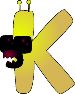 Alphabet Lore K Logo Vector