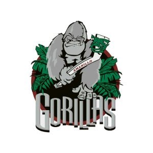 Amarillo Gorillas Logo Vector
