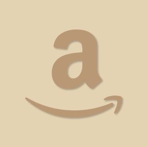 Amazon Aesthetic Icon Beige Vector