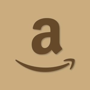 Amazon Aesthetic Icon Brown Vector
