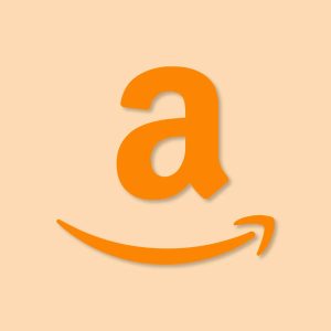 Amazon Aesthetic Icon Orange Vector
