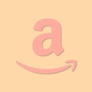 Amazon Aesthetic Icon Peach Vector