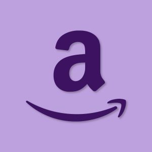 Amazon Aesthetic Icon Purple Vector