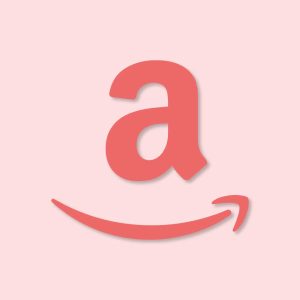 Amazon Aesthetic Icon Red Vector